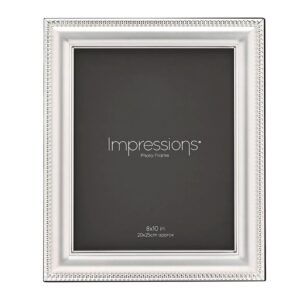 8x10 SILVER PLATED PATTERNED EDGE P/FRAME
