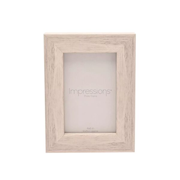 4x6 WOODEN P/FRAME WHITE FINISH FLAT EDGE