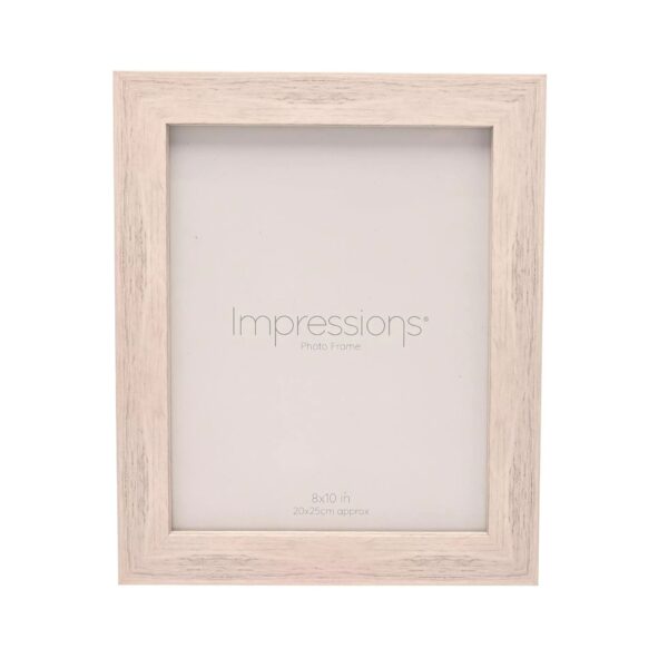 8x10 WOODEN P/FRAME WHITE FINISH FLAT EDGE