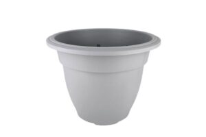 30cm GREY ROUND BELL PLANTER