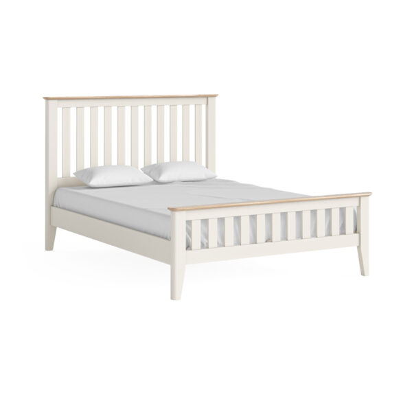 MARLOW 4'6in BEDSTEAD - COCONUT WHITE