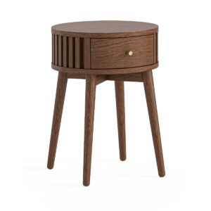 SOHO WALNUT ROUND SIDE TABLE