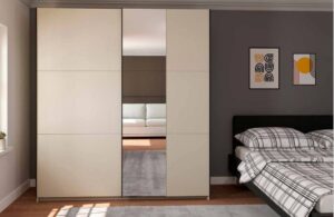 ELGIN 228cm CASHMERE WARDROBE w/ 1 MIRROR DOOR