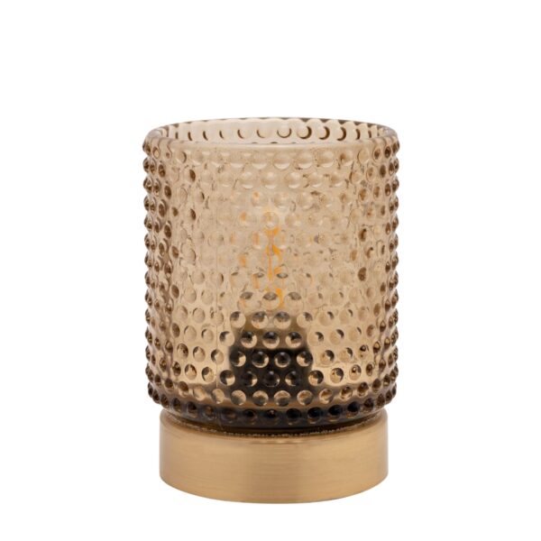 AMBER GLASS CUP w/ LED LIGHT - Image 2