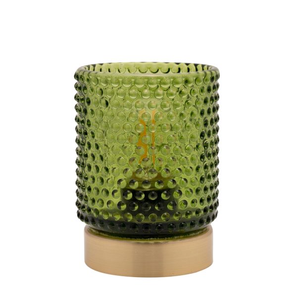 GREEN GLASS CUP w/ LED LIGHT - Image 2