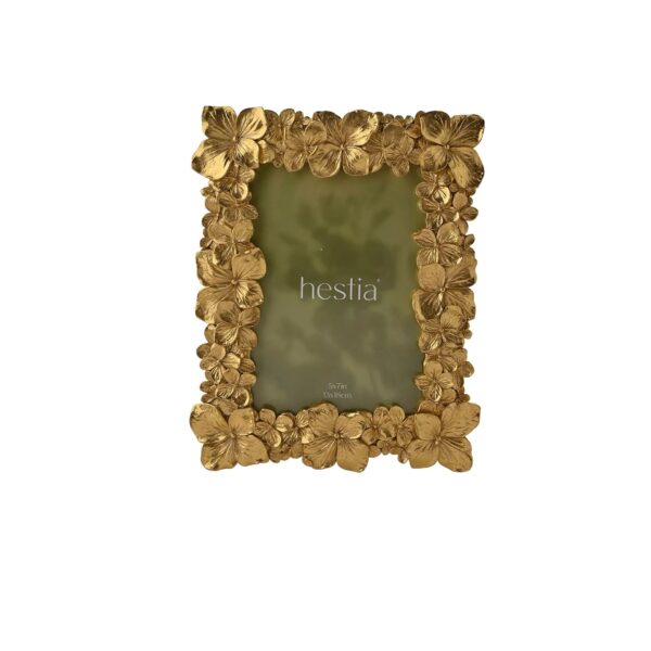 5x7 HESTIA GOLD FLOWER P/FRAME