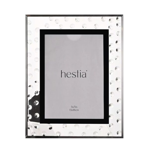 5x7 HESTIA DIAMANTE SCATTER GLASS P/FRAME