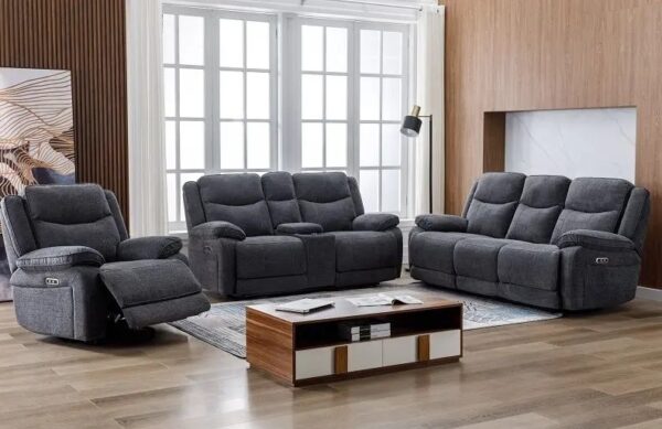 HERBERT E/RECLINING ARMCHAIR - DARK GREY - Image 2