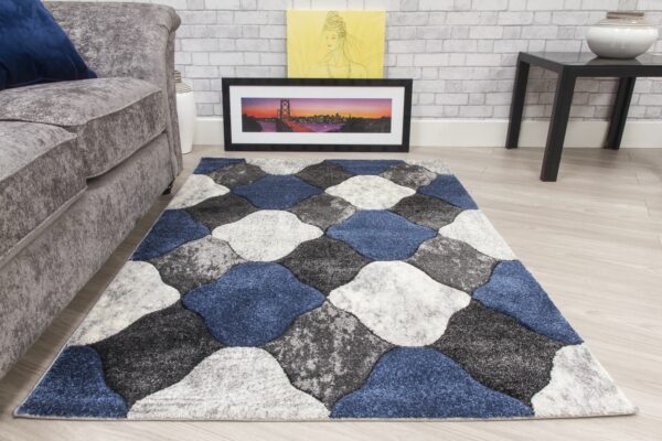120x170 IMPULSE COBLO NAVY RUG - Image 3