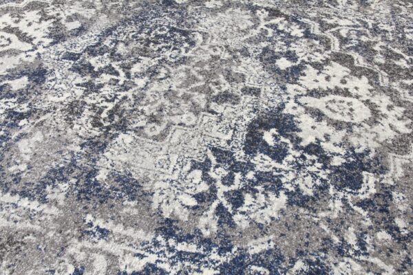 80x150 NAVY ANTIKA MEDALLION RUG - Image 4