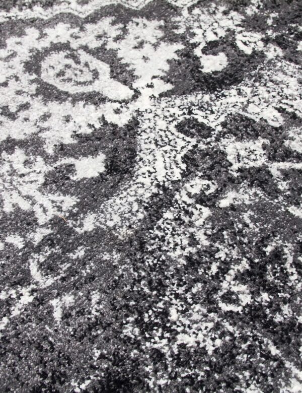120x170 GREY ANTIKA MEDALLION RUG - Image 4