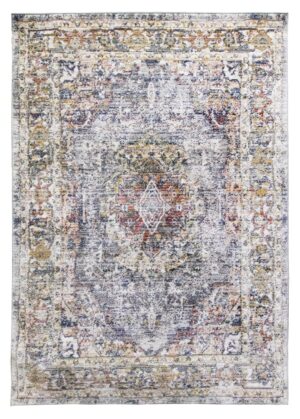 160x230 GREY BOHO MEDALLION RUG