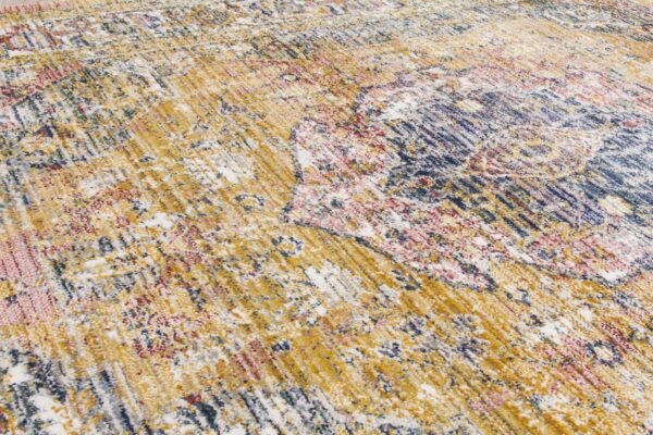 160x230 OCHRE BOHO MEDALLION RUG - Image 3