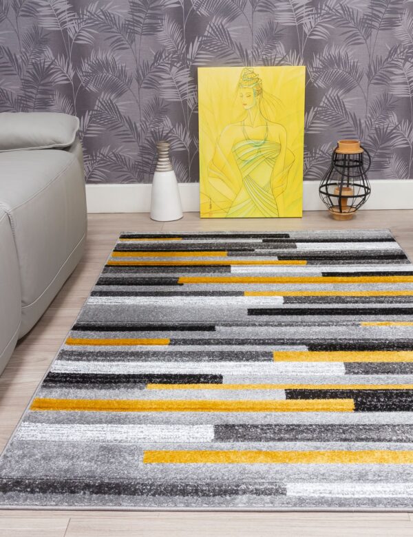 120x170 SAMBA LEVELS OCHRE RUG - Image 2