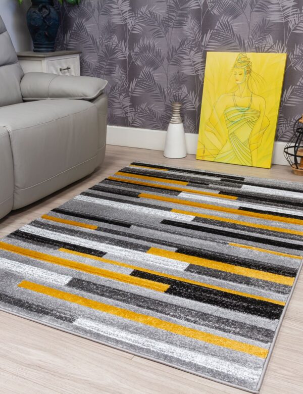 120x170 SAMBA LEVELS OCHRE RUG - Image 3