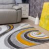 120x170 SAMBA SPIRALS OCHRE RUG - Image 2