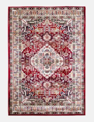 120x170 AZIZA MEDALLION RED RUG