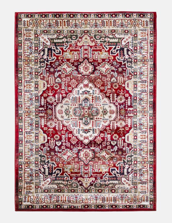 120x170 AZIZA MEDALLION RED RUG