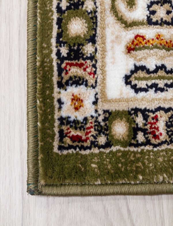 120x170 AZIZA MEDALLION GREEN RUG - Image 5
