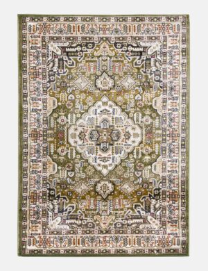 120x170 AZIZA MEDALLION GREEN RUG