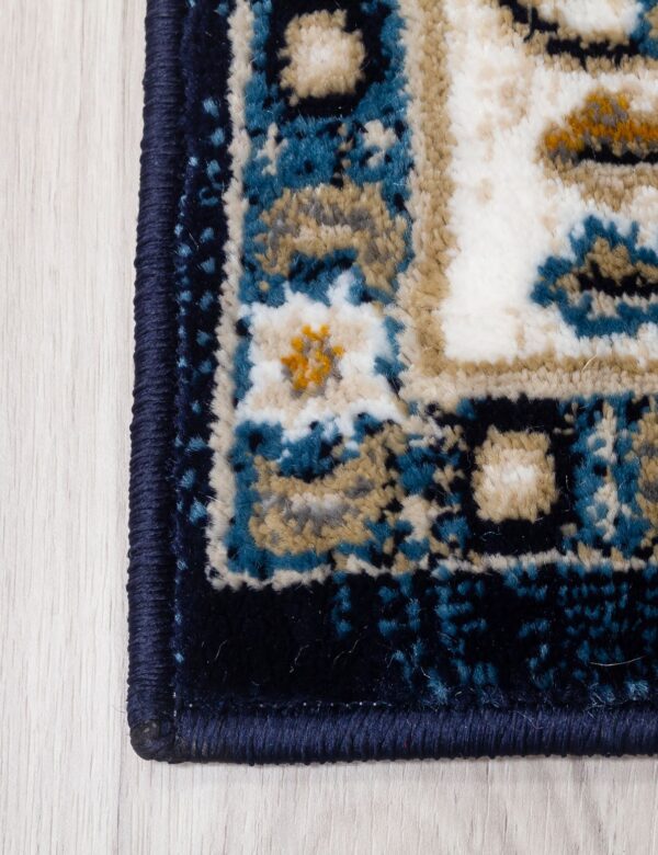 120x170 AZIZA MEDALLION NAVY RUG - Image 5