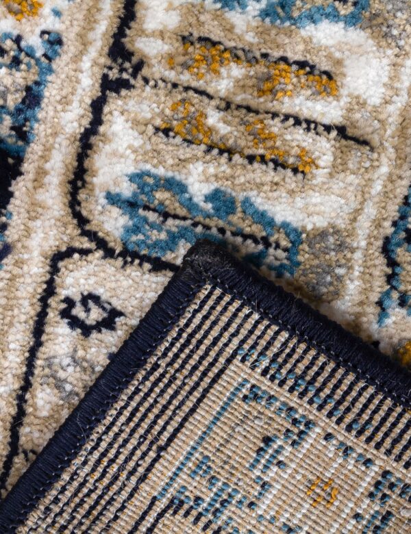 120x170 AZIZA MEDALLION NAVY RUG - Image 6