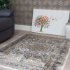 120x170 AZIZA MEDALLION NATURAL RUG - Image 3
