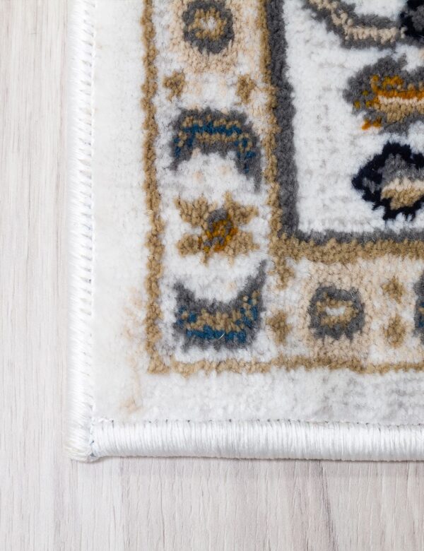 120x170 AZIZA MEDALLION NATURAL RUG - Image 5