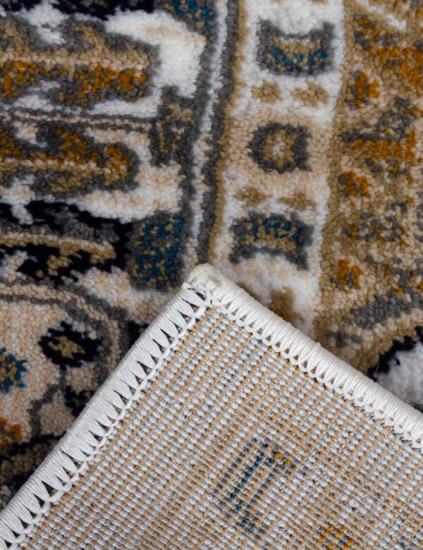 120x170 AZIZA MEDALLION NATURAL RUG - Image 6