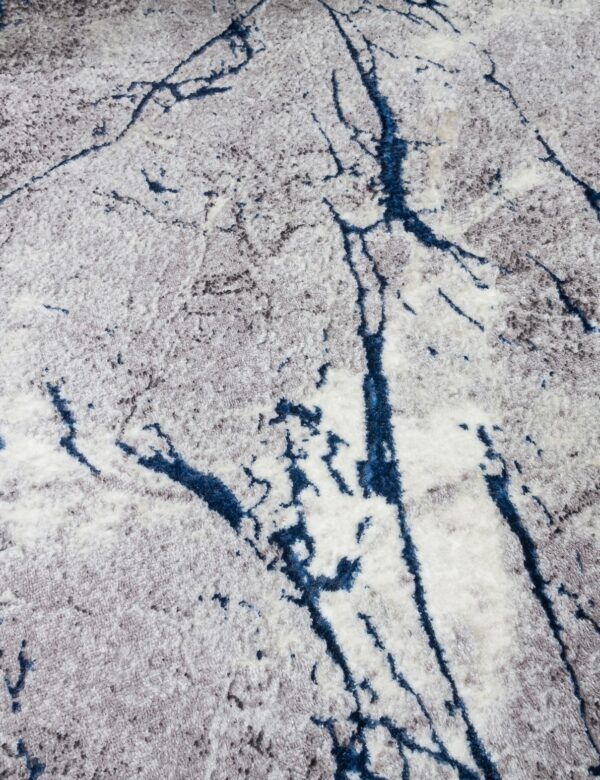 120x170 GLITZ MARBLE BLUE RUG - Image 4