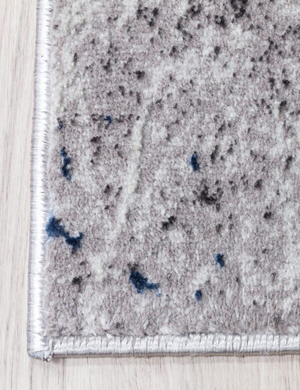 120x170 GLITZ MARBLE BLUE RUG - Image 5