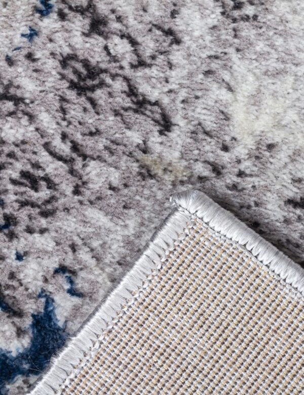 120x170 GLITZ MARBLE BLUE RUG - Image 6