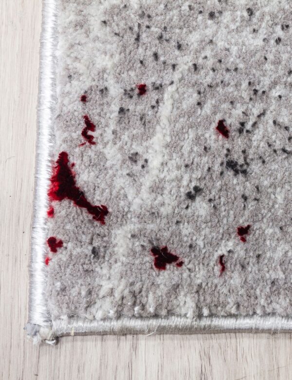 120x170 GLITZ MARBLE RED RUG - Image 5