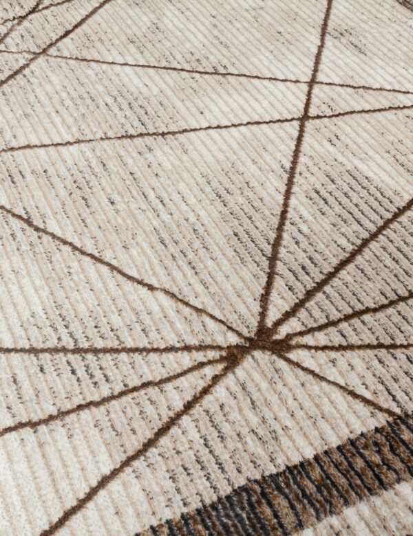 120x170 BEIGE GLITZ ART DECO RUG - Image 4
