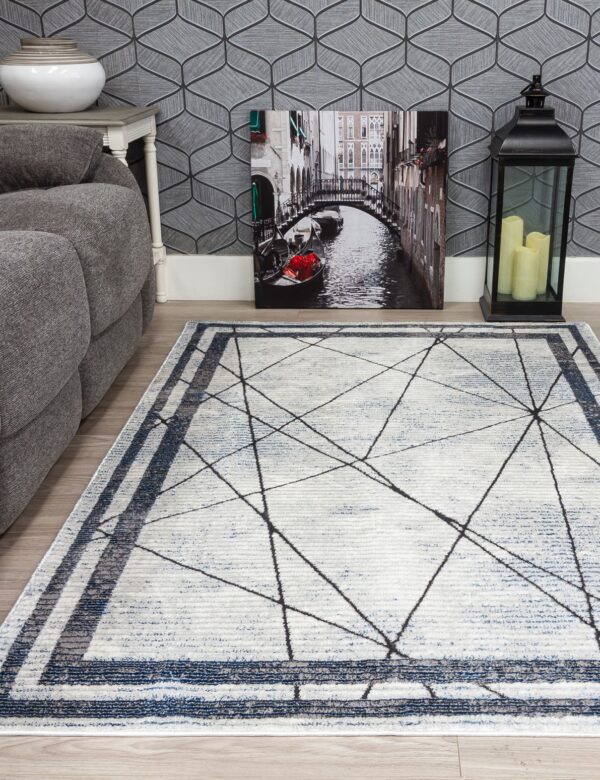 120x170 BLUE GLITZ ART DECO RUG - Image 2