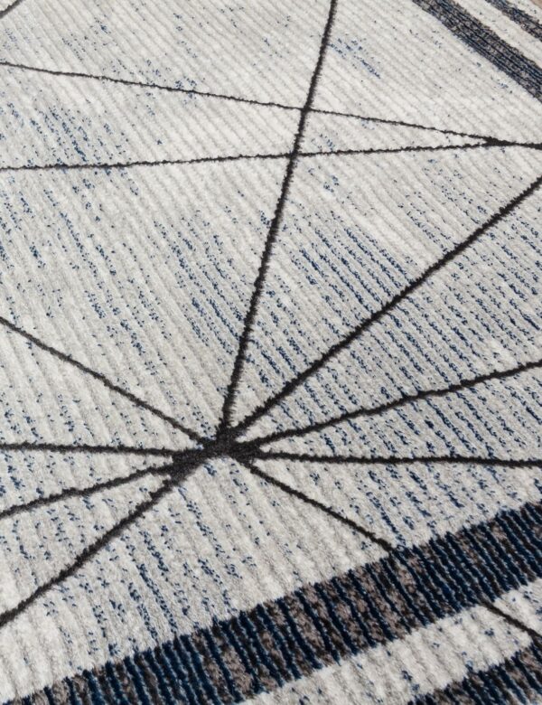 120x170 BLUE GLITZ ART DECO RUG - Image 4