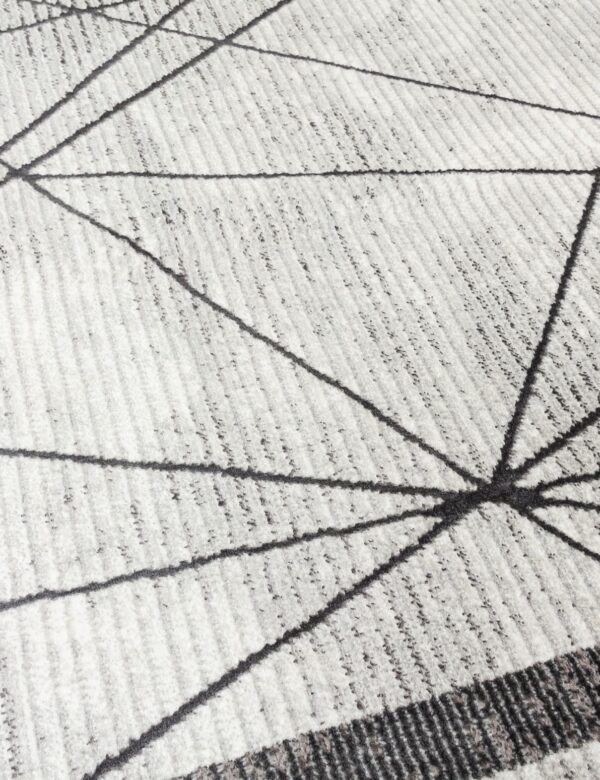 120x170 GLITZ ART DECO GREY RUG - Image 4