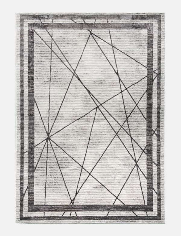 120x170 GLITZ ART DECO GREY RUG