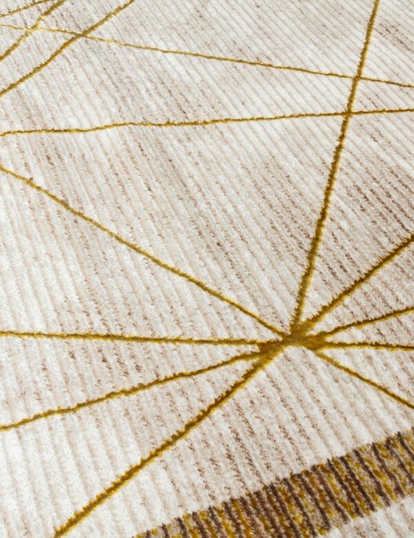 120x170 GLITZ ART DECO OCHRE RUG - Image 4