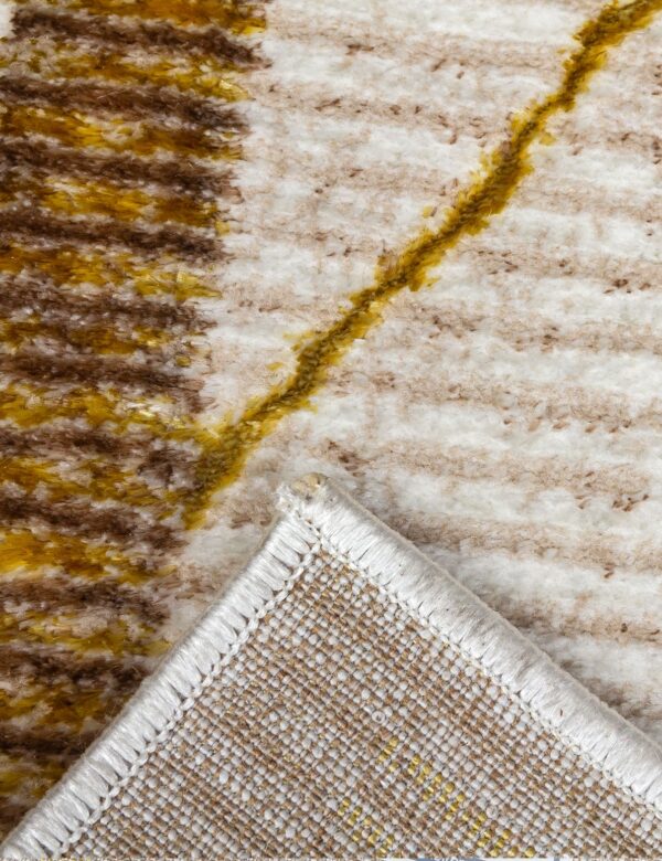 120x170 GLITZ ART DECO OCHRE RUG - Image 6