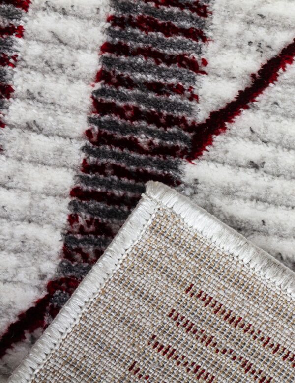 120x170 GLITZ ART DECO RED RUG - Image 6