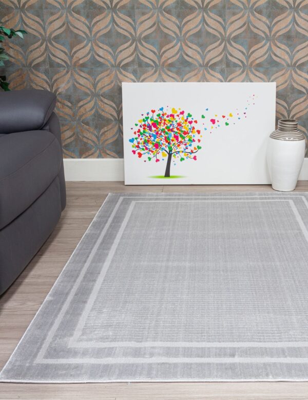 80X150 ELEMENTS FRONTIER GREY RUG - Image 2