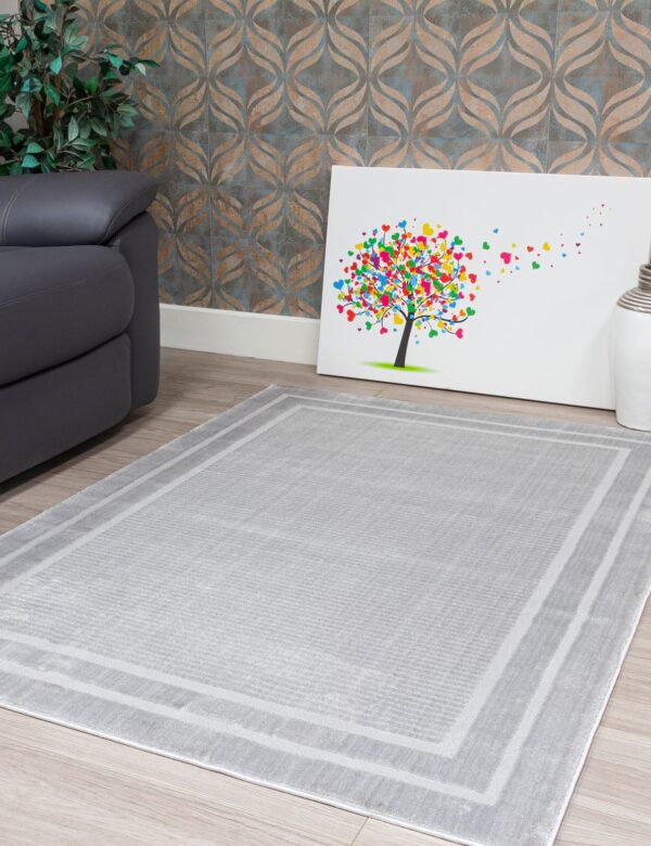 80X150 ELEMENTS FRONTIER GREY RUG - Image 3