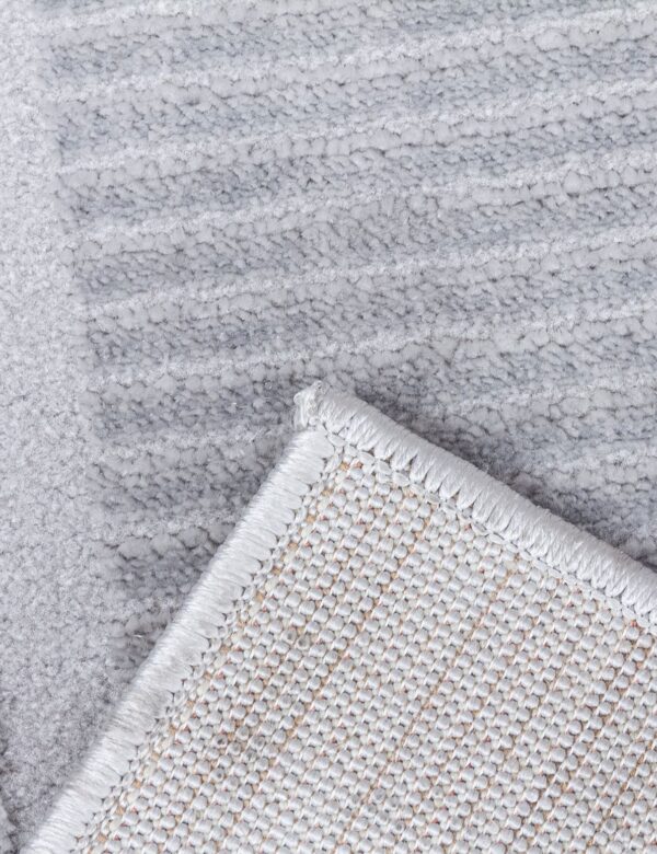 80X150 ELEMENTS FRONTIER GREY RUG - Image 6