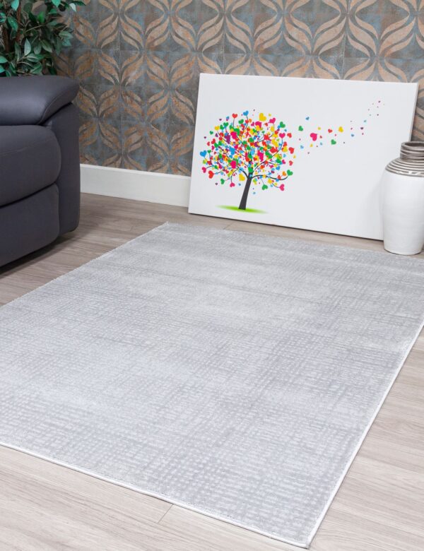 120X170 ELEMENTS CRISSCROSS GREY RUG - Image 2