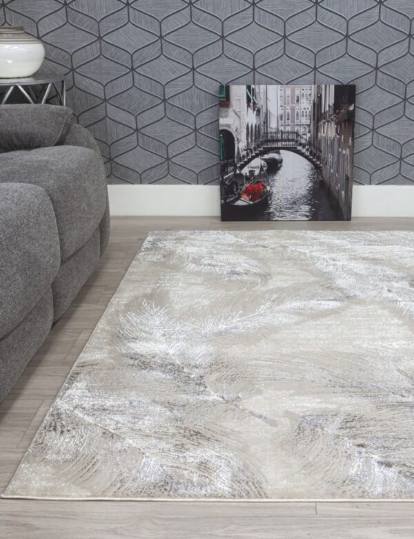 80x150 BEIGE BOUTIQUE PLUMES RUG - Image 3