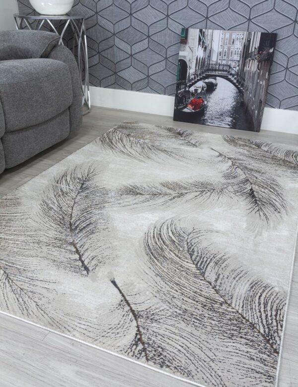80x150 BEIGE BOUTIQUE PLUMES RUG - Image 4