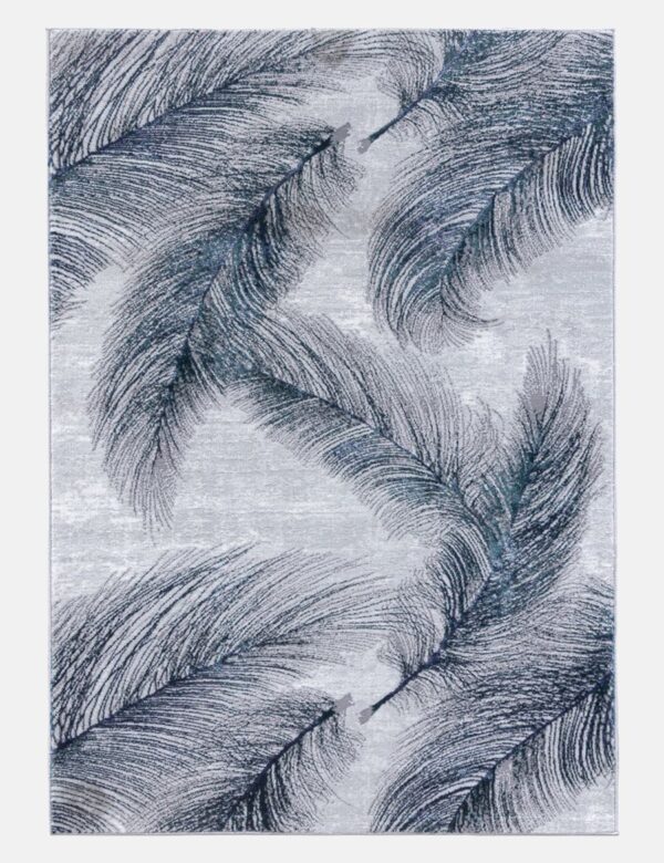 80x150 BLUE / GREEN BOUTIQUE PLUMES RUG - Image 2