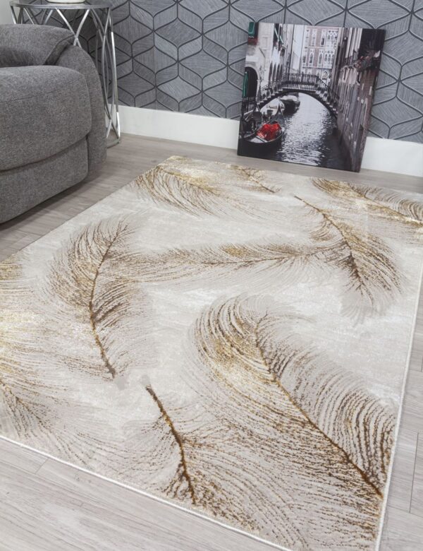 80x150 OCHRE BOUTIQUE PLUMES RUG - Image 4