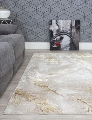 80x150 OCHRE BOUTIQUE PLUMES RUG